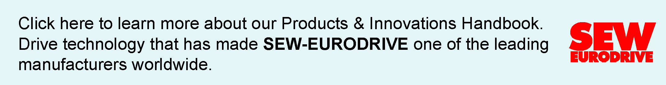 SEW Eurodrive Products & Innovations Handbook