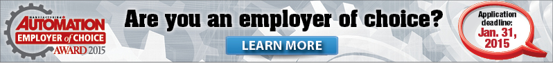 Manufacturing AUTOMATION Employer of Choice® Award