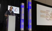 Jean-Pierre Giroux, EMC president, at the Advantage Through Excellence – Future of Manufacturing Conference. Photo © Manufacturing AUTOMATION