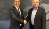Gren Cowper, president of Cowper Automation (left), with Andreas Sobotta, CEO of Pilz Canada (right). Photo: Pilz Automation Safety Canada L.P.